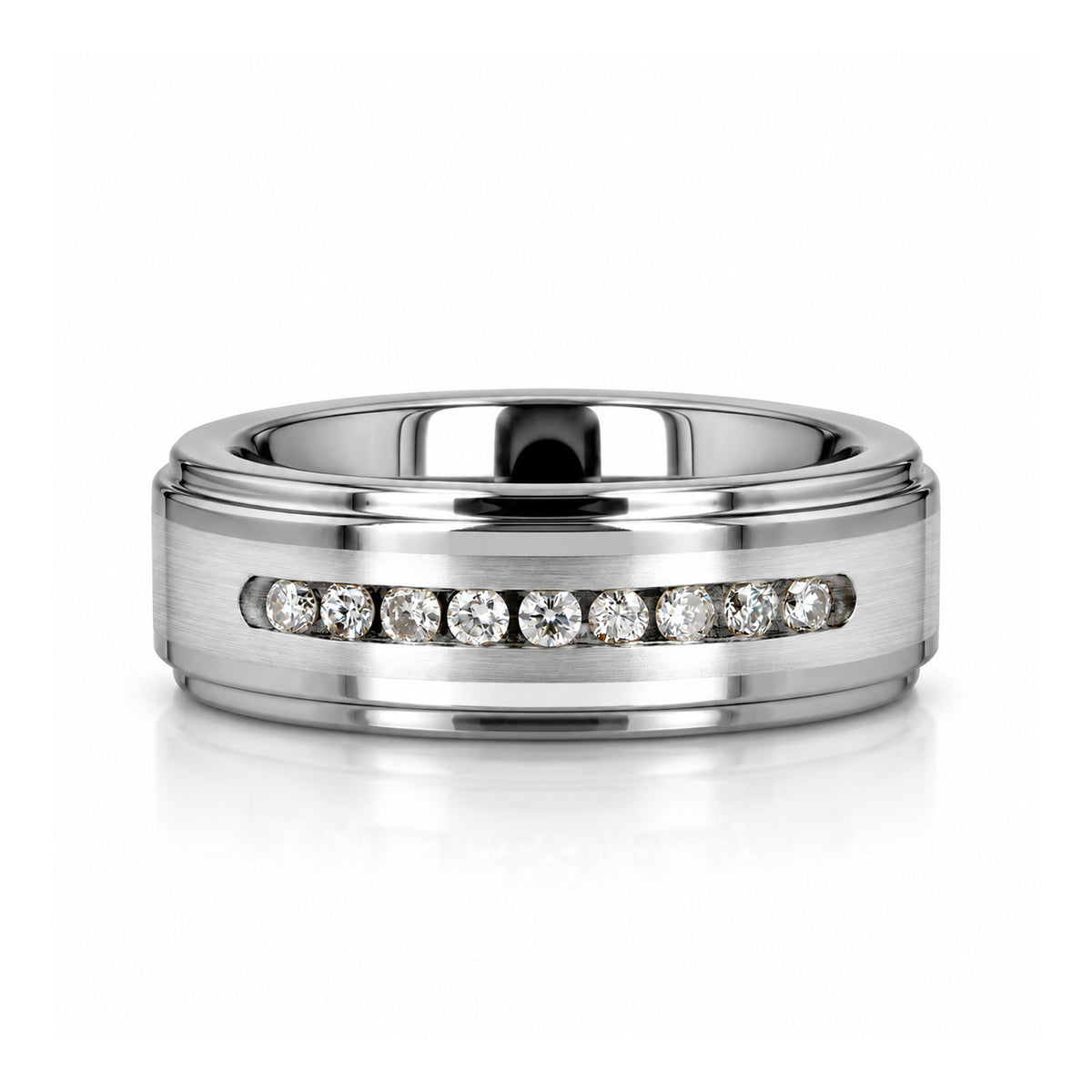 HARPER 9 Channel Set White Diamonds