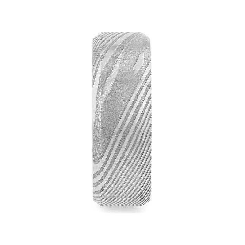 GHOST Grey Damascus Steel