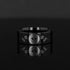 Day of the Dead Skull Engraved Print Flat Polished Black Tungsten Ring (Morpheus) - 10mm - 12mm