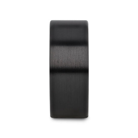 DRAKON Black Ceramic Wedding Band 10mm - 12mm