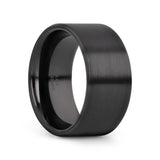 DRAKON Black Ceramic Wedding Band 10mm - 12mm