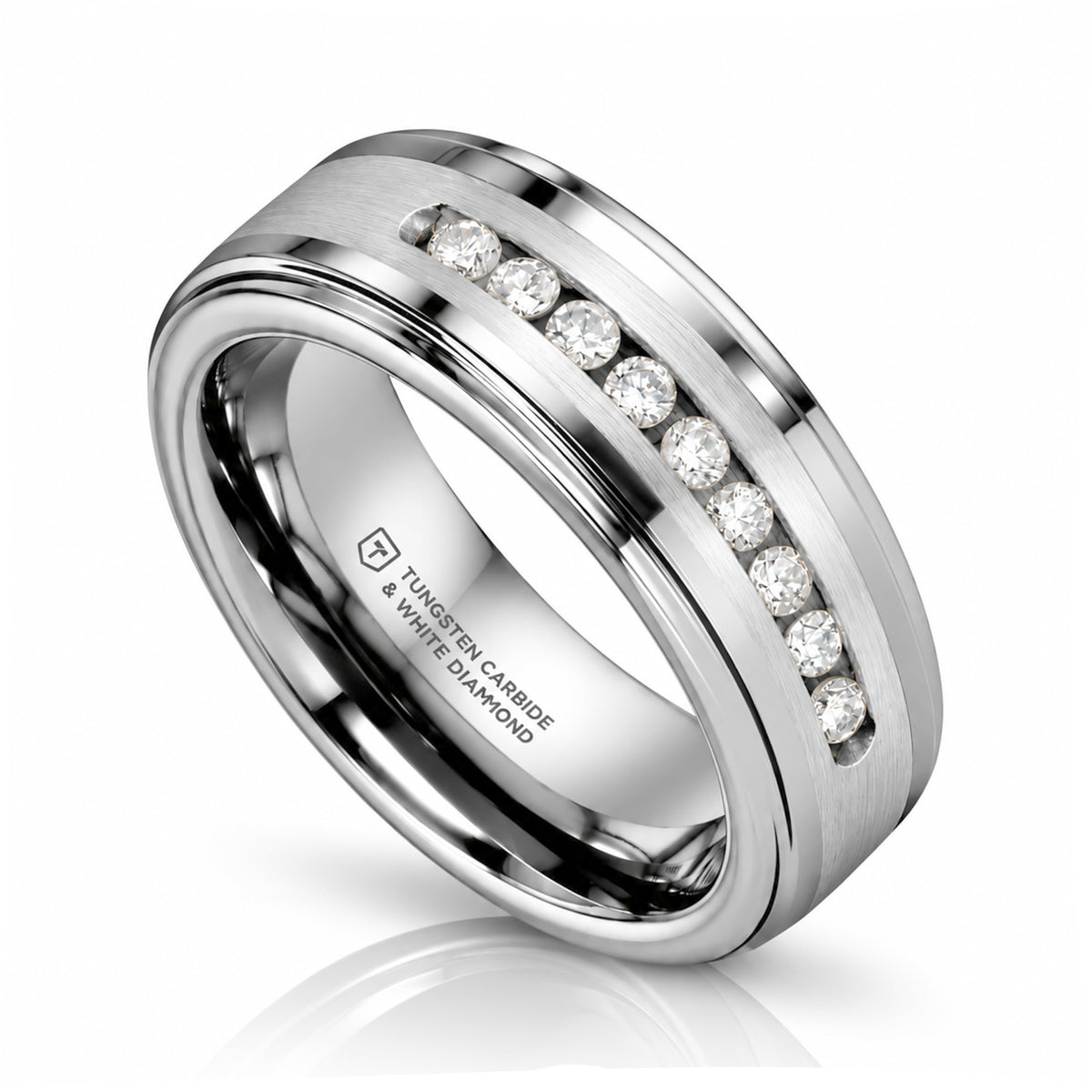 HARPER 9 Channel Set White Diamonds