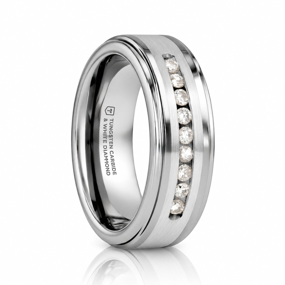 HARPER 9 Channel Set White Diamonds