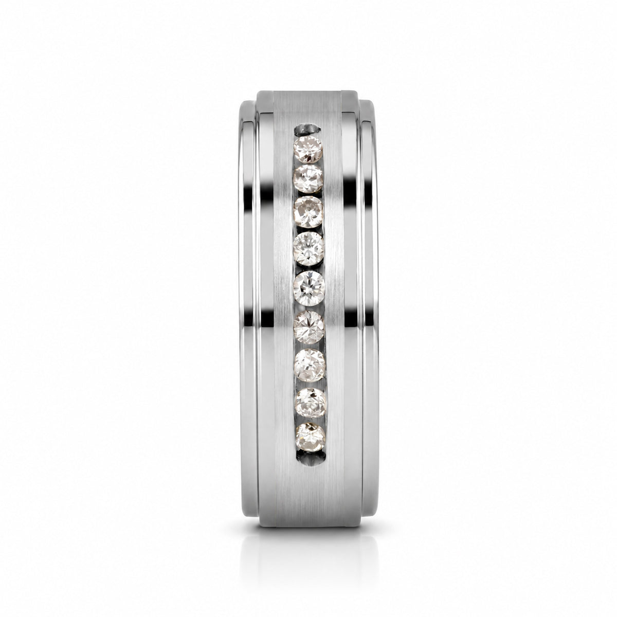 HARPER 9 Channel Set White Diamonds