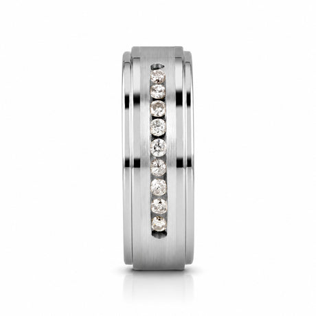 HARPER 9 Channel Set White Diamonds