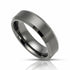 8mm GunMetal Tungsten Carbide Wedding Band with Beveled Edges