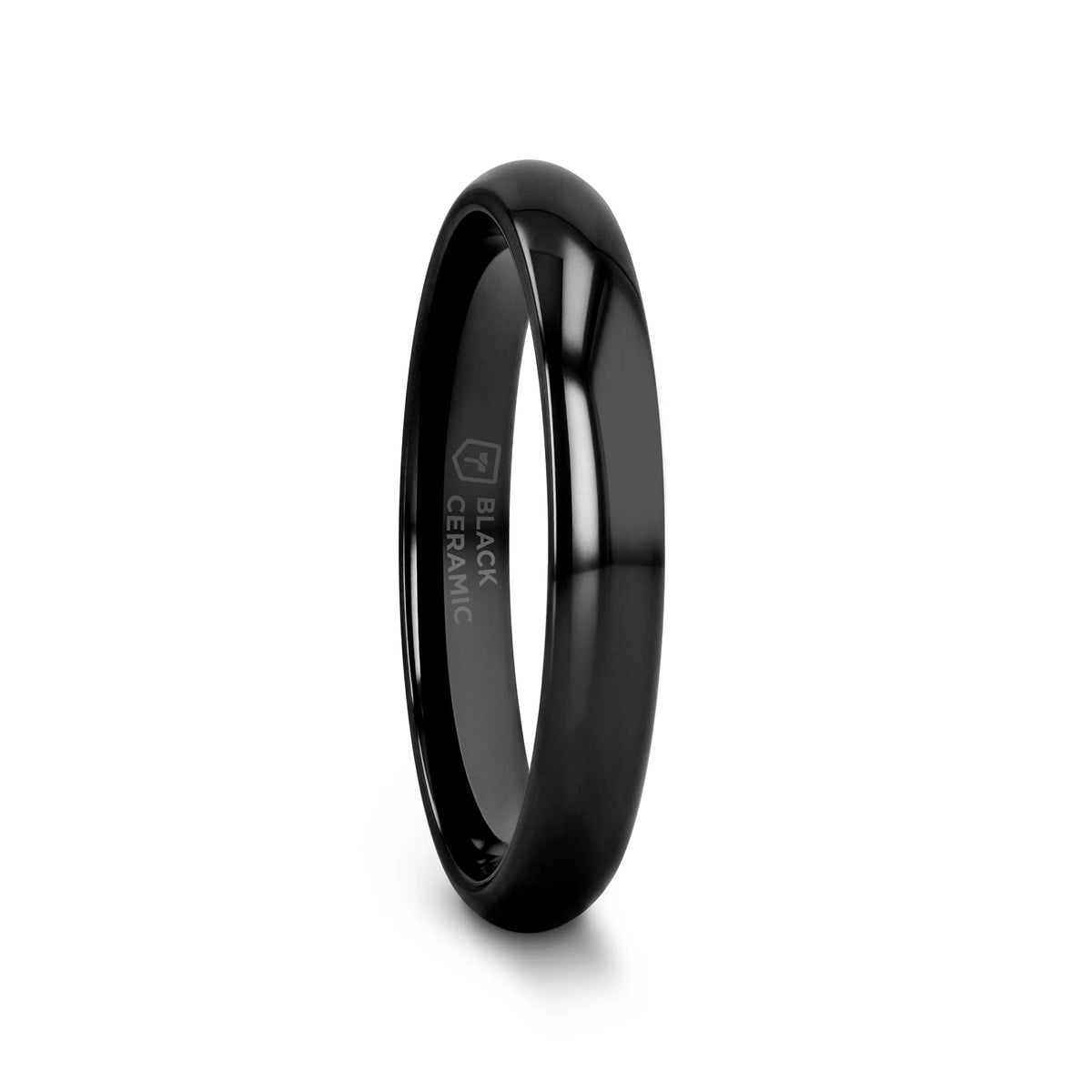LANDON Black Ceramic Ring - 2mm - 8mm