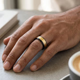 CREED – Black & Gold Tungsten Band