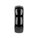 RAVEN Domed Black Tungsten Wedding Band - 2mm - 12mm