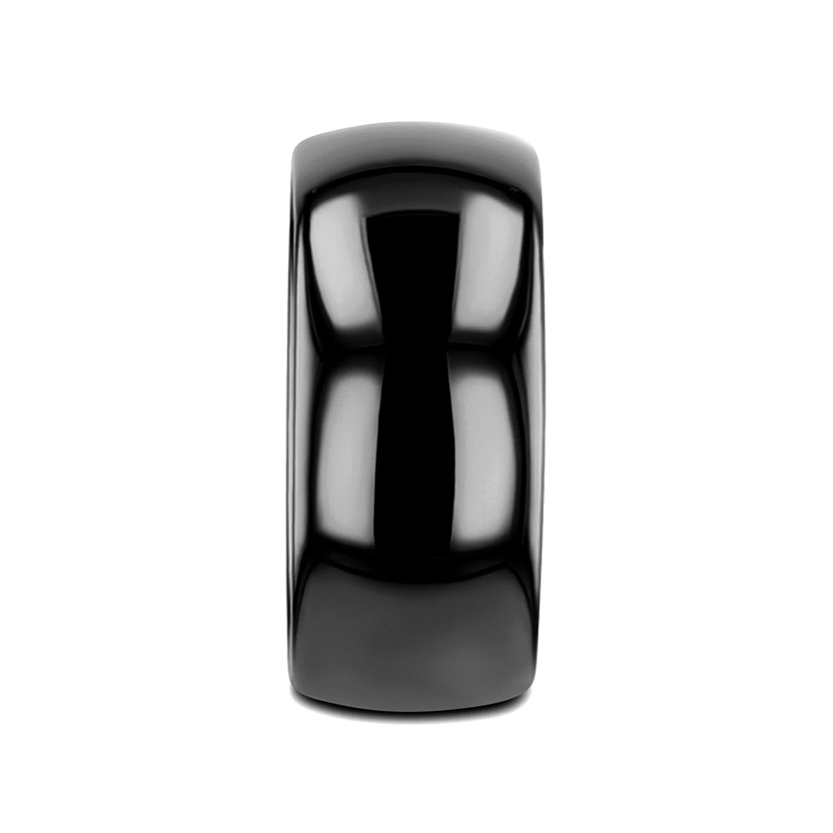 RAVEN Domed Black Tungsten Wedding Band - 2mm - 12mm
