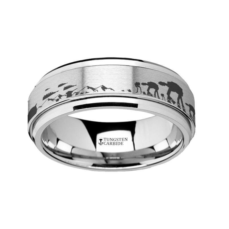 Spinning Engraved Hoth Battle Scene Star Wars Tungsten Spinner