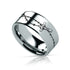 ROSARY on Flat Classic Tungsten Carbide Ring