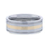LAZIO 14k Gold Inlay Tungsten Band