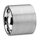 MERCURY Flat Brushed Finish Tungsten Wedding Ring - 2mm - 12mm