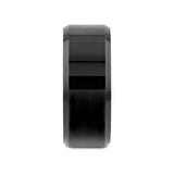 INFINITY Black Tungsten Ring with Beveled Edges