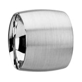 PERSEUS Domed with Brushed Finish Tungsten Band - 2mm - 12mm