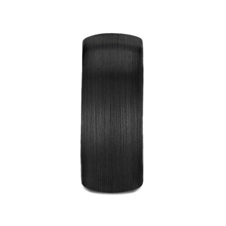RAIDER Domed Brush Finished Black Tungsten Wedding Band - 2mm - 10mm