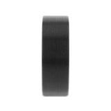 SAN ANTONIO Flat Black Tungsten Carbide Band